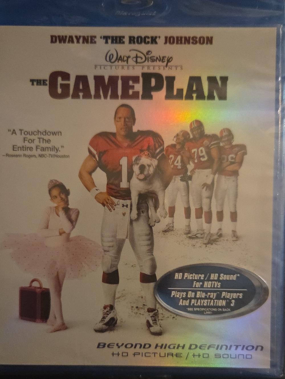 Disney The Game Plan Blu-ray - White & Red Cover